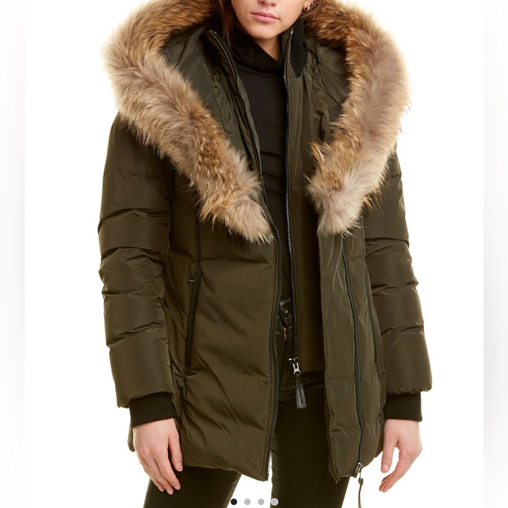 Mackage Adali-F4 Fitted Down Coat - LRG / Army
